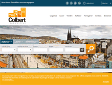 Tablet Screenshot of colbert-immo.com